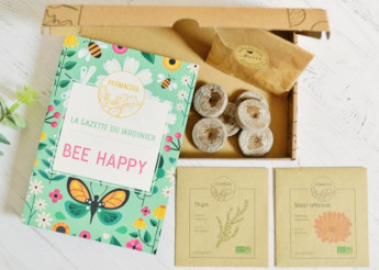 Coffret de jardinage thématique "Bee happy"