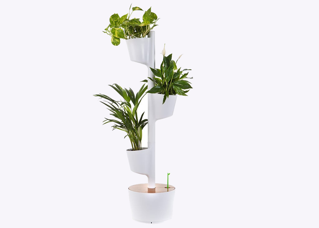 Citysens - Jardin vertical d'intérieur blanc 3 pots