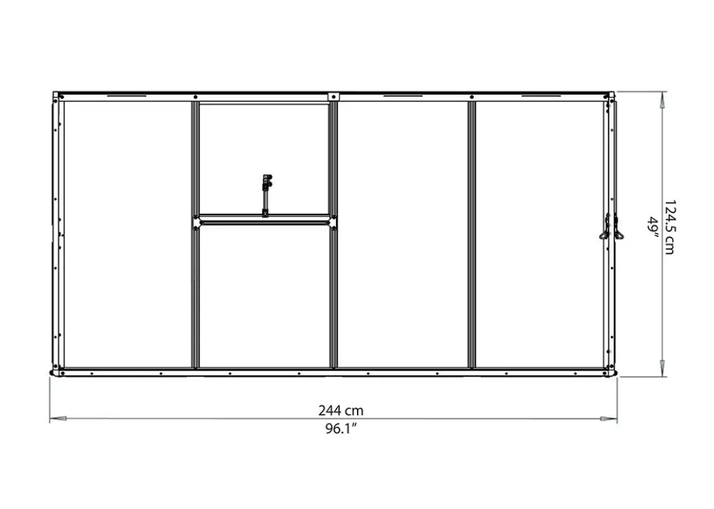 Serre de jardin 3m² Aluminium 