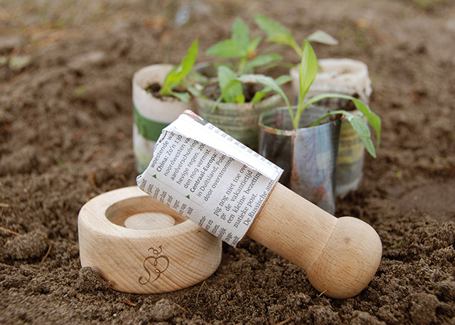 Pressoir à pot de papier