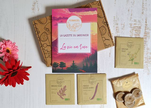 Coffret de jardinage "La vie en rose"