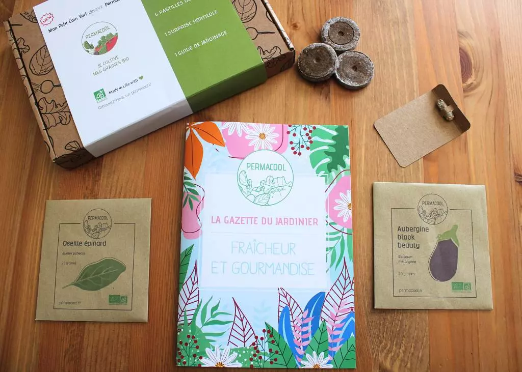 Coffret de jardinage "Fraîcheur et gourmandise"